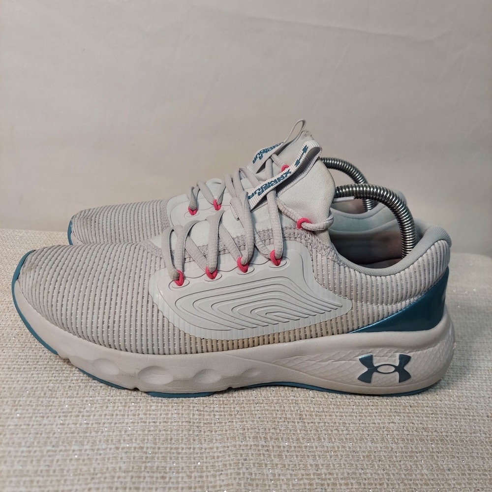 Under‎ Armour Charged Vantage 2 Womens Size 10 Grey Blue Running Shoes